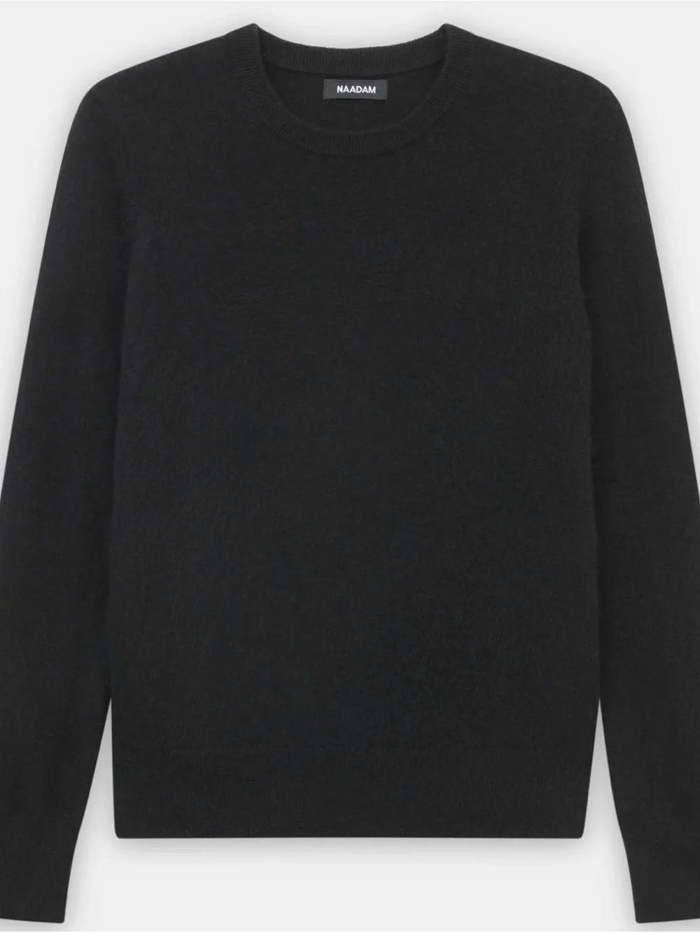 NAADAM Black Crewneck Cashmere Sweater for Women
